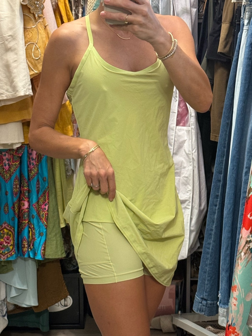 Outdoor Voices Lime exercise dress